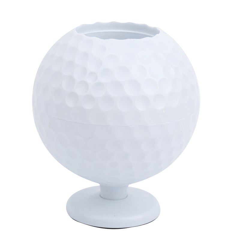 Mini Desktop Golf Ball Pen Holder with 3 Golf Cue