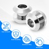 4Pcs Aluminum Bungee Buttons Rear Backrest Passenger Grab Handles Mounting