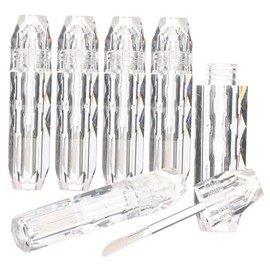 BIUDECO 4pcs Cosmetic Tubes Empty Lipstick Tubes Lipstick DIY Tube Lip Gloss Bottles Clear Lip Gloss Clear Lip Balm Container Clear Lip Gloss DIY Lip Gloss Tube Transparent Plastic
