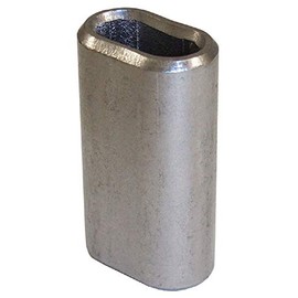 Loos Cableware SL11-8 Stainless Steel Crimping Sleeve for 1/4" Diameter Wire Rope