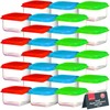 SOL 24pk Small Plastic Containers with Lids 80ml Stackable Small