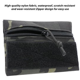 Qavctw Tactical Admin Pouch Tool Storage Snack Bag Candy Hanging Pouches Backpack Accessory Pouch with Hook - Loop