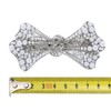 Campanula 327 Silver Lace Ribbon Barrette, Large, 1 Piece, Storage