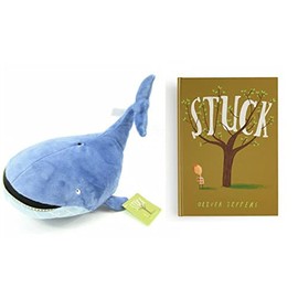 Kohl's Blue Whale 14" Plush with Oliver Jeffers Stuck Book Bundle Stuffed Set New Cool