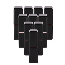 ANGGREK 10pcs DIY Cosmetic Lipstick Tubos vacíos Tubos de contenedores de lápiz labial hechos a sí mismos Tubos