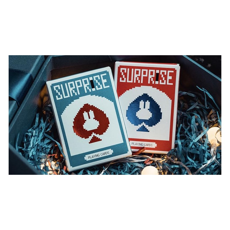 Generic Surprise Deck V5 (Red) Playing Cards by Bacon Magic