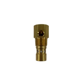 American Made Brass Replacement In-Tank Check Valve for Ingersoll Rand 32304966. 5/8" Inverted Flare Top Inlet, 3/4" MNPT Outlet, Double Tapped with One 1/4" FNPT and One 1/4" Inverted Flare Side Port