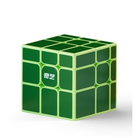 QY Toys Magnetic Mirror Cube 3x3x3, M Green, No Stickers, Magnetic Mirror Speed Cube with Enhanced Play (Magnetic Green)