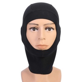 Keenso Diving Head Caps, 1 mm / 3 mm, Unisex Neoprene Diving Cap, Diving Cap, Diving Cap for Sun Protection, Hair Binding and Moisture Supply (XL-1 mm)