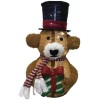 Unbranded 2FT Christmas Brown Plush Brown Bear 60 LED Warm