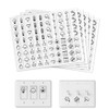 GOMAKERER Pack of 400 Light Switch Stickers 20 Designs Black
