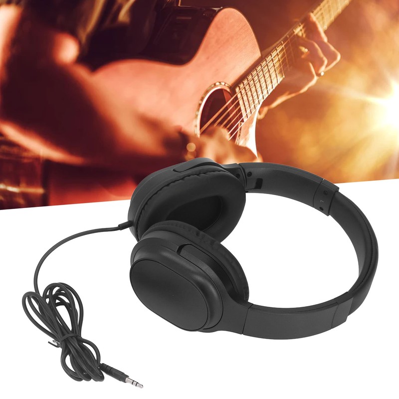 Guitar Headphone Pure Sound Quality Retractable Foldable Easy to Store