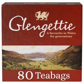 Glengettie • Black Tea Bags 250g (80 Tea Bags) • Strong Welsh Brew Since 1952 • Full Flavoured • Kenyan & Assan Blend • Ethical & Sustainable