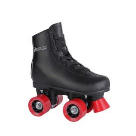 Chicago Boys Rink Roller Skates – Classic High-Top Quad Skates, Padded Ankle Support, 54mm Urethane Wheels, Adjustable Trucks, Indoor & Outdoor Use