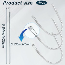 Spring Drawstring Needle Threader DIY Rope Threader Clip Bendable Multi-Purpose Drawstring Threader Tool for Hand Sewing for Coats Pants Hoodies Shorts