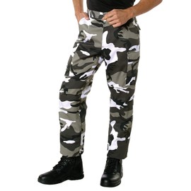Rothco Color Camo Tactical BDU Pants - Rugged Outdoor Hiking Cargos Uniform Pant (US, Alpha, Small, Regular, Regular, City Camo)