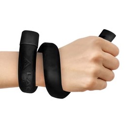 LaceUp Fitness Wearable Wrist Weights, Adjustable Wrist & Ankle Weights Set for Yoga, Dance, Barre, Pilates, Cardio, Aerobics, or Walking, 16 oz, Black, 2-pack