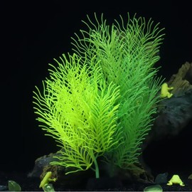 HALONTIN Aquarium Plants Artificial Silicone Green Fish Tank Decorations Plastic Plants Betta Fish Tank Accessories Aquarium Decor