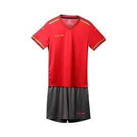 KELME Junior Soccer Wear, Children's Training, Top and Bottom Set - red