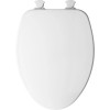 Church Enameled Wood Elongated Toilet Seat With Cover, White
