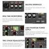 Audio Mixer, 5-Channel Compact Audio Mixer Sound Mixing Console 48V