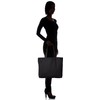 United Athle 151801 14.3 oz Canvas Tote Bag (Large), Black,
