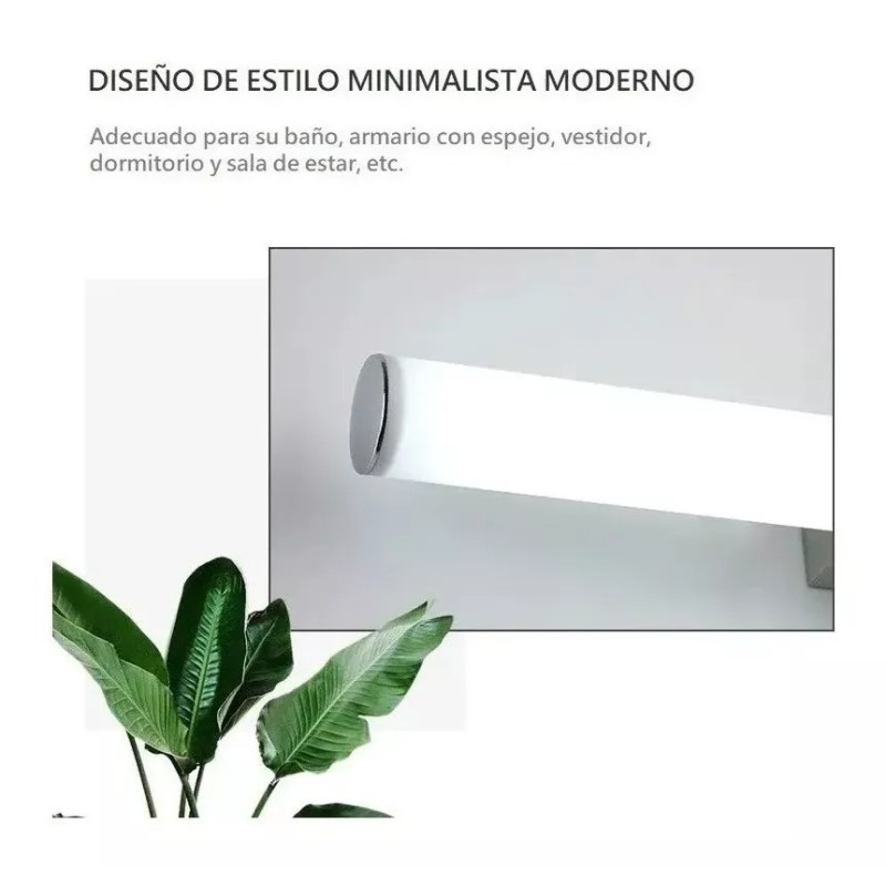 AutoWT Lampara Pared Led Para Espejo De Baño Moderna 25cm