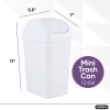 Superio 1.25 Gal Mini Plastic Trash Can with Swing Top