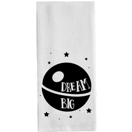 HomeTow Dream - Toallas de baño de mano inspiradas en Big Inspired para saco de harina, toallas divertidas de regalo para guardería del bebé, color blanco, 14 x 30 pulgadas, 14 x 30 pulgadas, color verde, fino