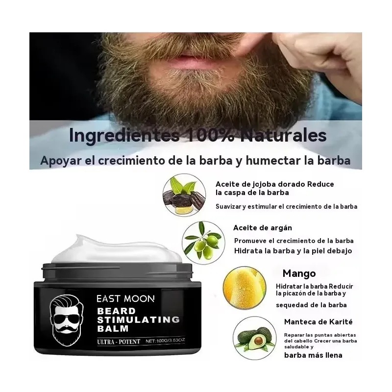 Bálsamo Hipoalergénico Vegano Nutritivo Para Barba