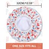 Years calm Terry Lined Shower Cap, Triple Layer Heart Motifs,Waterproof