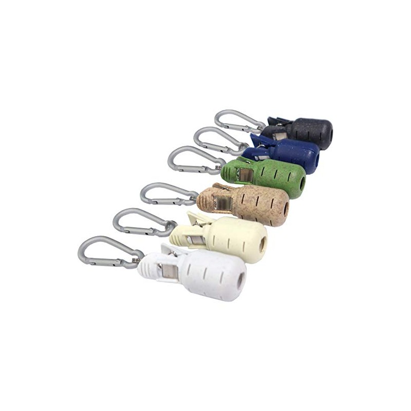 Ikarabina Nakajima Set of 6 Colors with Carabiner (Earth Color/L)