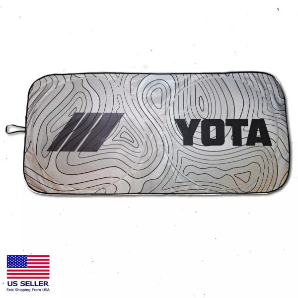 Unbranded For Toyota RAV4 TRD Windshield Sun Shade Topographic Map