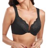 HACI Front Closure Bra for Women Unpadded Underwire Full Coverage