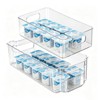 Yogurt Organizer for Fridge, Refrigerator Storage Bins with Handle, 2