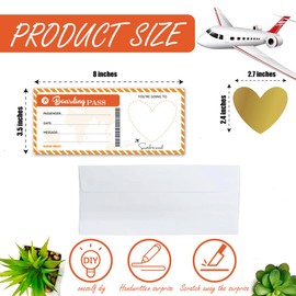 2 Stücke Reisegutschein,Gutschein Zum Selber Ausfüllen Mit Rubbelaufkleber - Rubbelkarte Zum Beschriften- Bordticket Personalisierarb-Geburtstagskarte