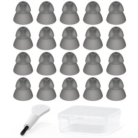 Resound Compatible Hearing Aid Domes Smoky Power Dome Ear Tips Replacement (Small 20pcs Pack)