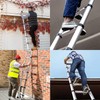 Telescoping Ladder, 10.5 FT Aluminum Lightweight Extension Ladder with 2