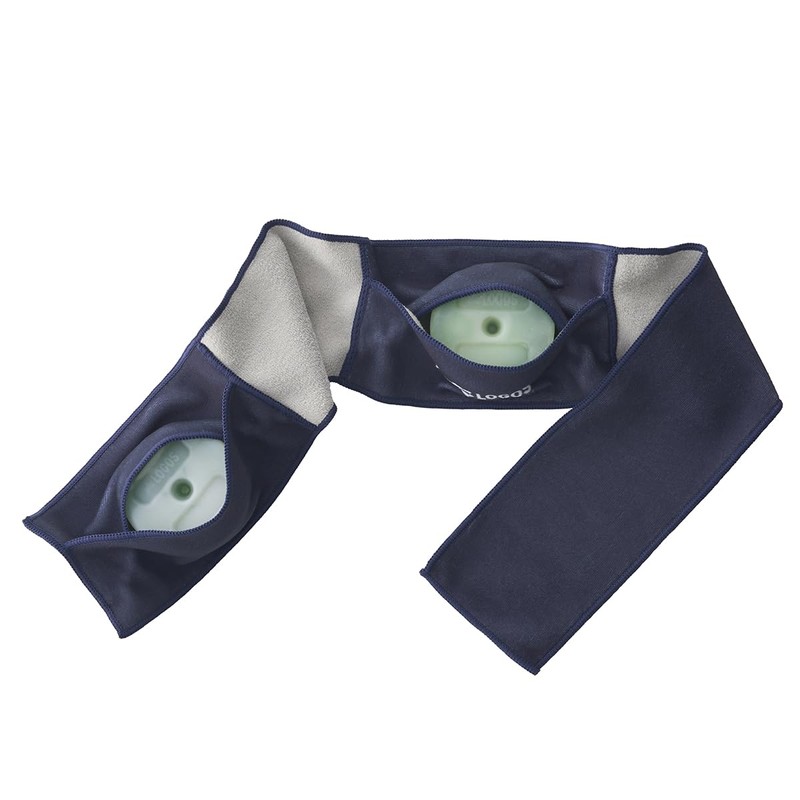 LOGOS 81336840 Low-freezing Recovery Cool Bandage (Short) Icing, Stretchable, Washable