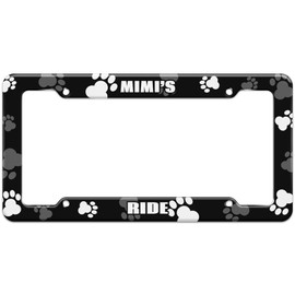 GRAPHICS & MORE Paw Prints License Plate Frame Ride Names Female Mic-Mis - Mimi