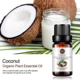2-Pack Coconut Essential Oil, Pure, Undiluted, Therapeutic Grade Coconut Oil - 2x10 mL
