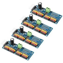 Dorhea 4PCS PCA9685 16 Channel 12 Bit PWM Servo Driver Board IIC Interface PCA9685 Module Controller Compatible with Raspberry Pi