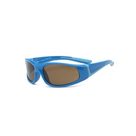 Real Shades Bolt Polarized Sunglasses for Kids and Youth, Youth 7+ Polarized, Blue/Light Blue