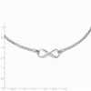 Solid 925 Sterling Silver Infinity Love Knot Symbol Symbol Pendant