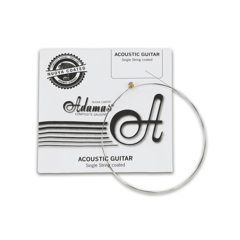 Adamas Strings for Acoustic Guitar Nuova Coated Single String Plain,