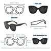 Vintage Retro Cateye Sunglasses for Women Designer Butterfly Frames Semi