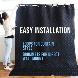 Boxer Tool XL Pro Studio Sound Dampening Blanket 96" x 80" Thick Acoustic Sound Treatment