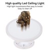 4Pack 3200LM LED Ceiling Light Fixture,12inch White Slim 28W Thin