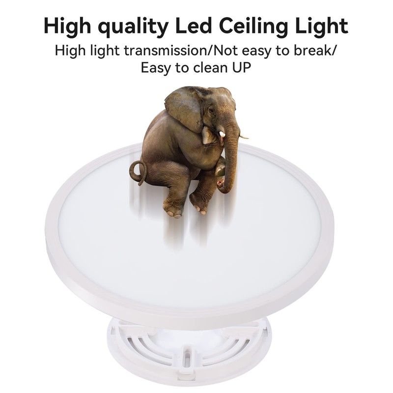 4Pack 3200LM LED Ceiling Light Fixture,12inch White Slim 28W Thin