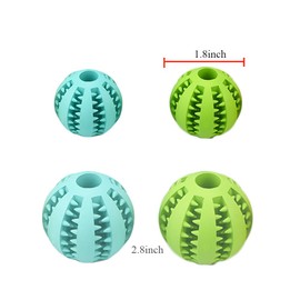 2Pack Dog Teething Toys Ball Nontoxic Durable Dog IQ Puzzle Chew Toys for Puppy Small Large Dog Teeth Cleaning/Chewing/Playing/Treat Dispensing Dog Toys